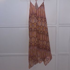 3/4 maxi dress with adjustable straps